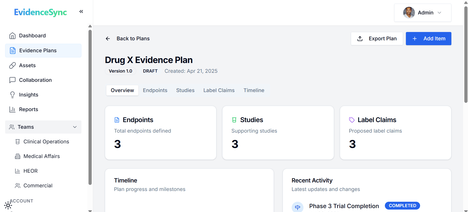 Strategic Evidence Planning Platform